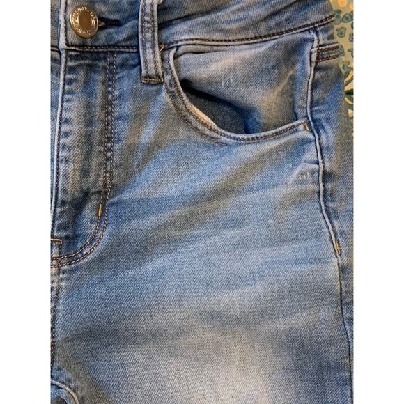 American Eagle Women Jeans Size 4R 28x26 Hi-Rise Jegging Crop Blue Light Wash - Picture 4 of 12